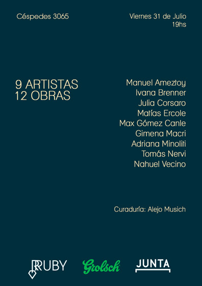 9 artistas 12 obras — Ruby — Buenos Aires — 31.07.15